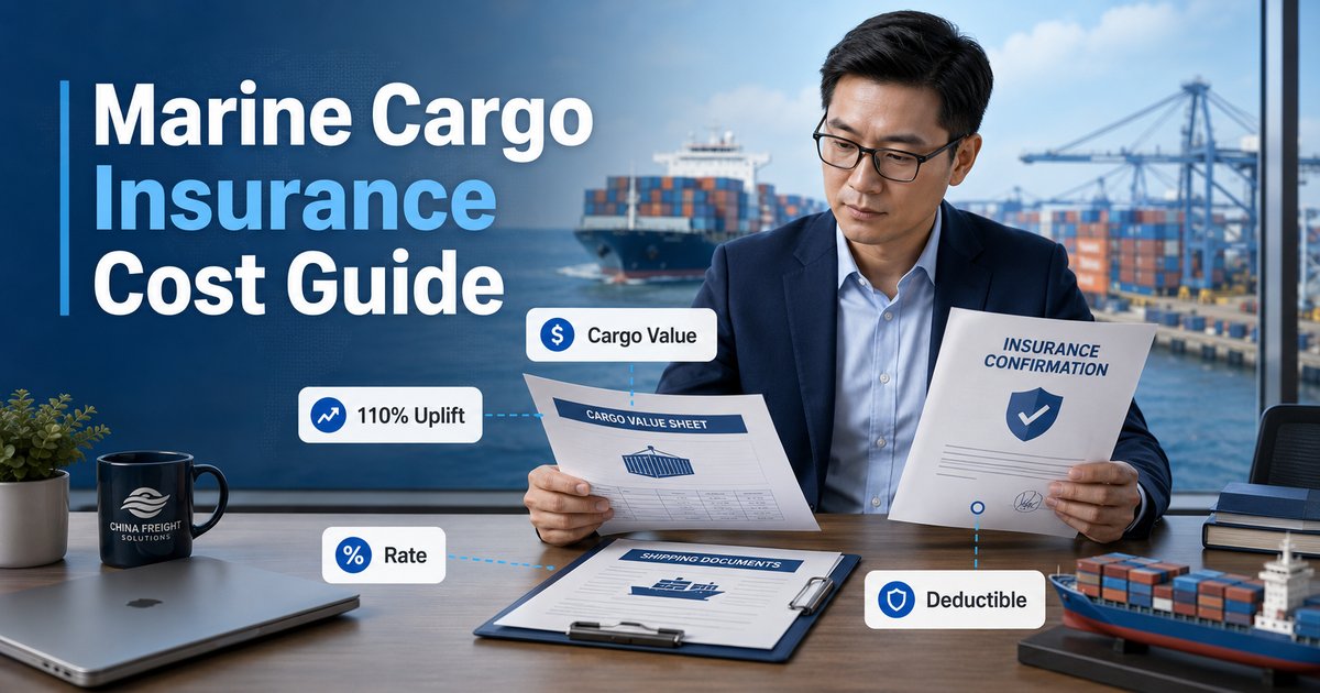 Marine Cargo Insurance Cost Guide for China Importers